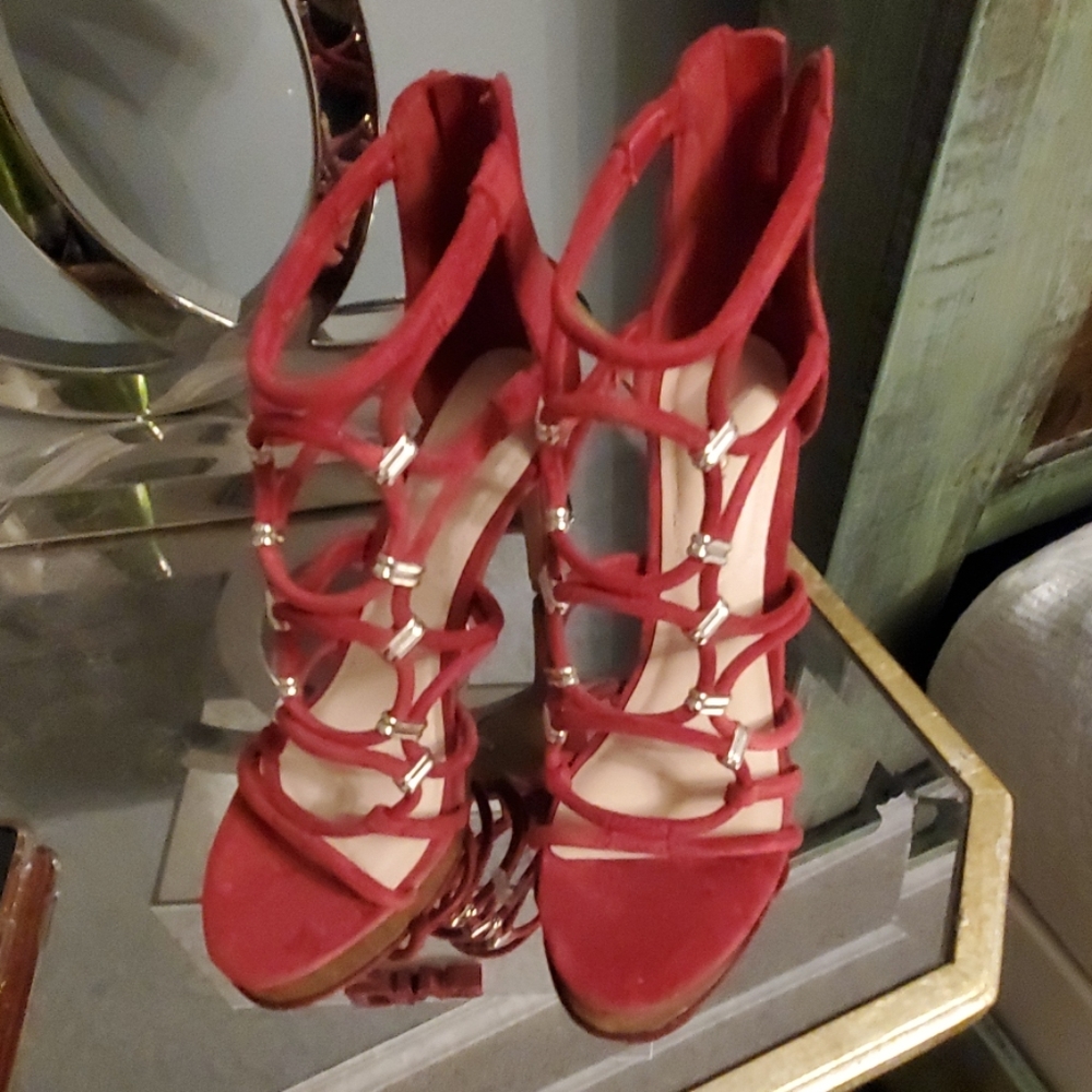 Aldo red umaledia sandals